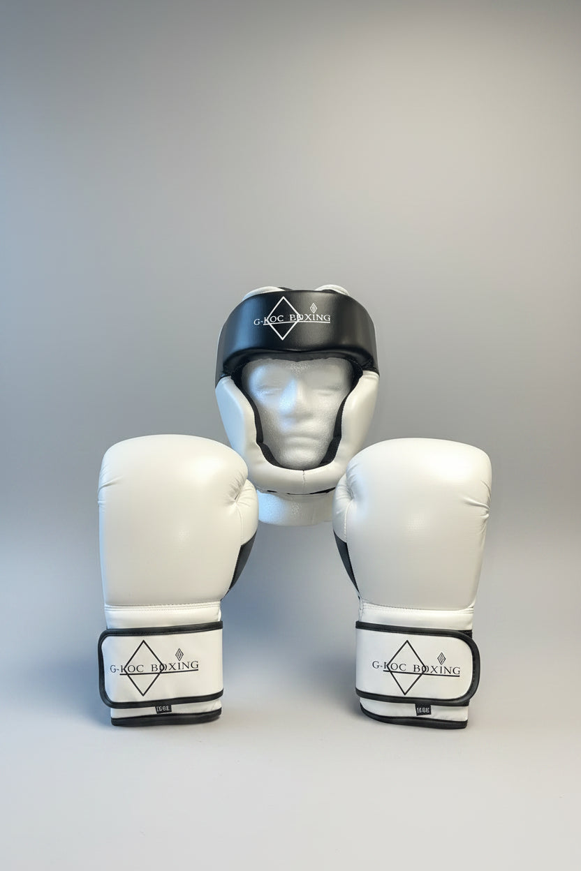 G-LOC Boxing Gloves & Headgear Bundle | Complete Sparring Training Set for Boxing & MMA