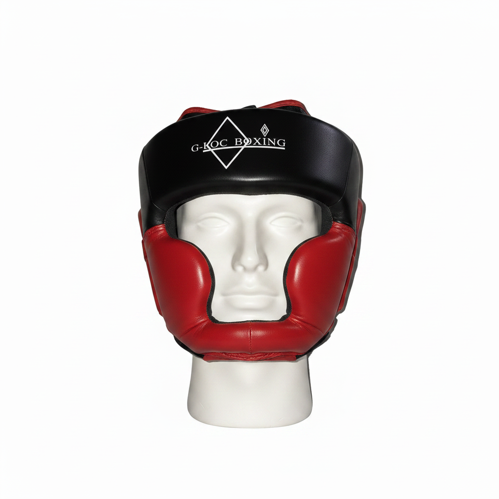 G-LOC Red Boxing Headgear | Protective MMA & Sparring Training Head Guard