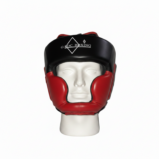 G-LOC Red Boxing Headgear | Protective MMA & Sparring Training Head Guard