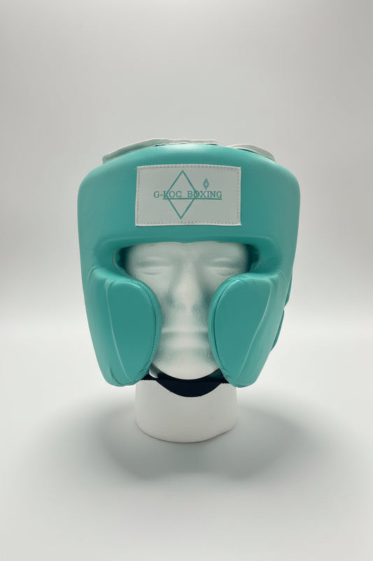 G-LOC Turquoise Cheek Protector Headgear | Professional Boxing, MMA & Kickboxing Sparring Head Guard