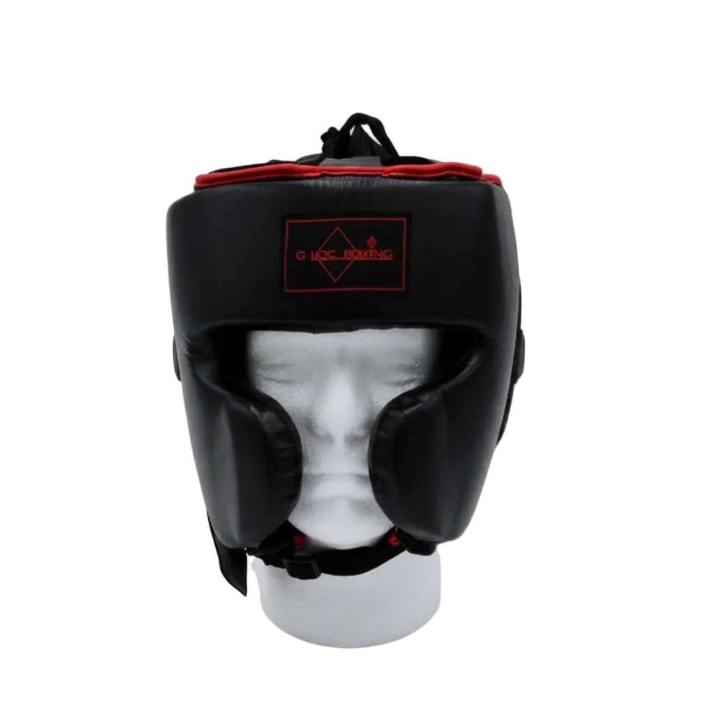G-LOC Professional Boxing Set Black & Red | Complete Pro Sparring Gear Set