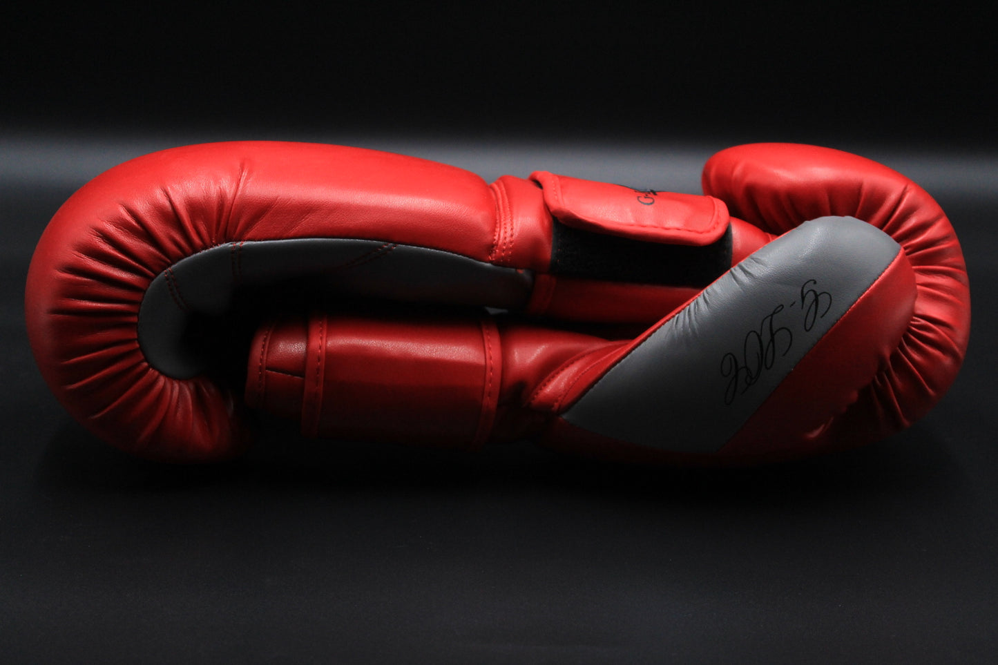 G-LOC Red & Grey Training Boxing Gloves | Lightweight Sparring & Heavy Bag Gloves