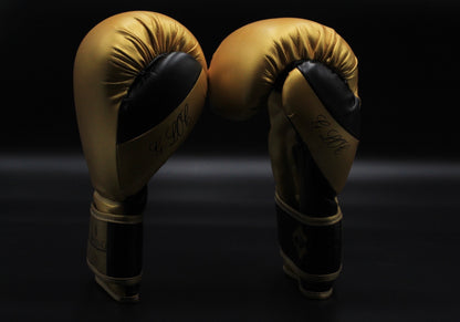 G-LOC Gold & Black Training Boxing Gloves |Sparring & Heavy Bag Gloves